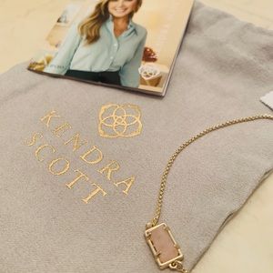 Kendra Scott Rose Quartz Gold Phillipa Bracelet